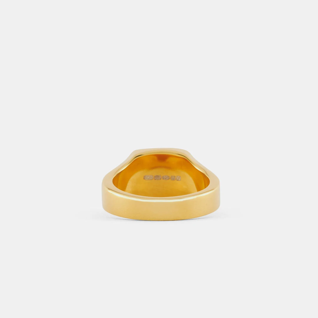 Gold Cushion Mother Of Pearl Ring 9 Gold Cushion Mother Of Pearl Ring - Image 7