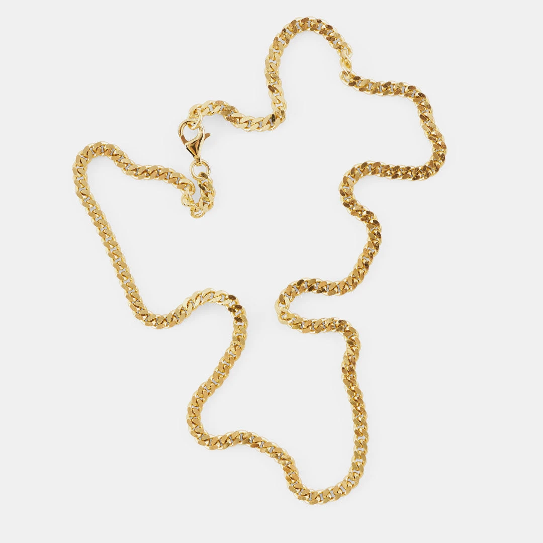 Gold 3.5mm Curb Chain 7 Gold 3.5mm Curb Chain - Image 5