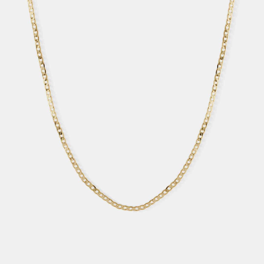 Gold Flat Cuban Chain 5 Gold Flat Cuban Chain - Image 3
