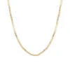 Gold Flat Cuban Chain 1 Gold Flat Cuban Chain -SERGE DENIMES Shop Gold Flat Curb Chain Necklace White 1