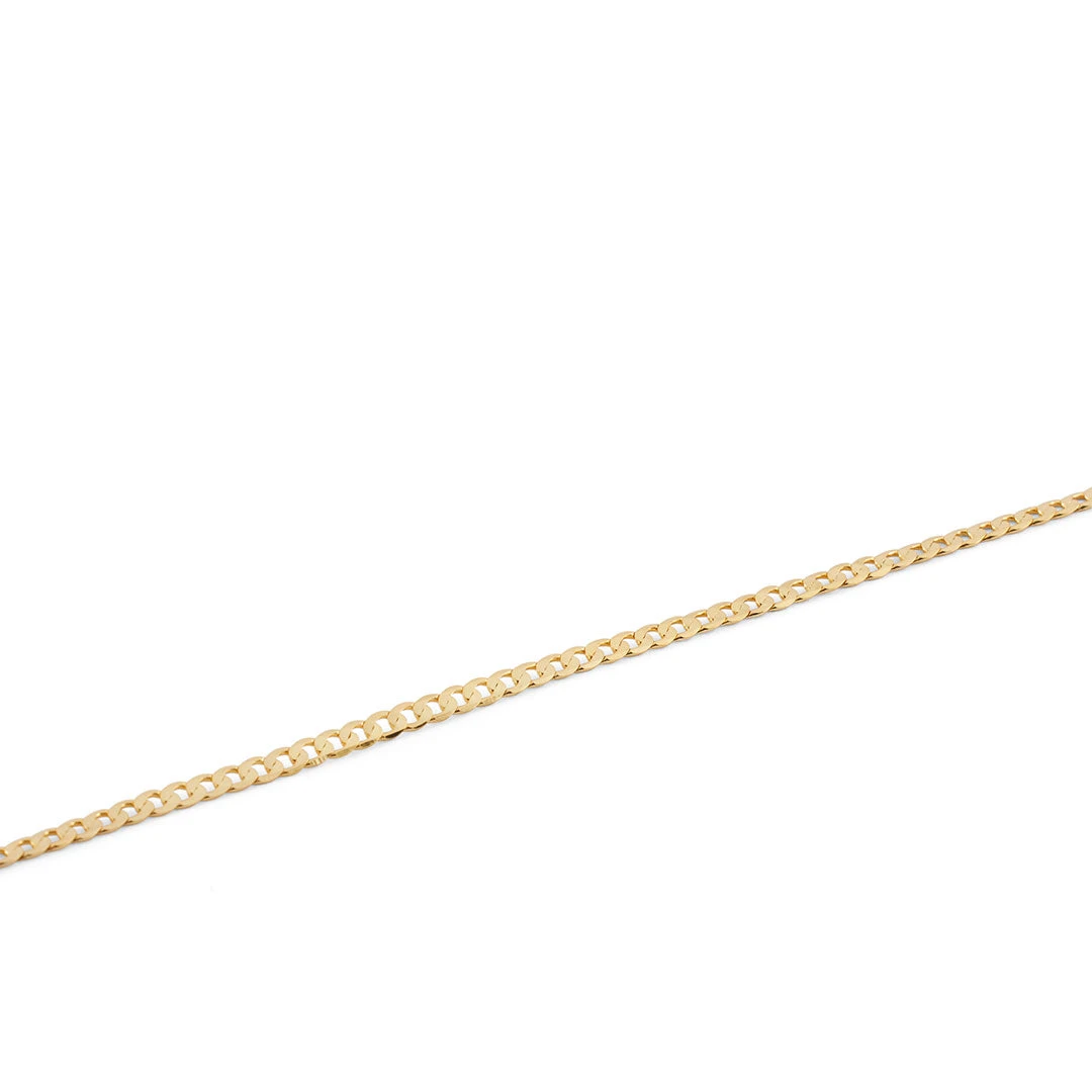 Gold Flat Cuban Chain 4 Gold Flat Cuban Chain - Image 2