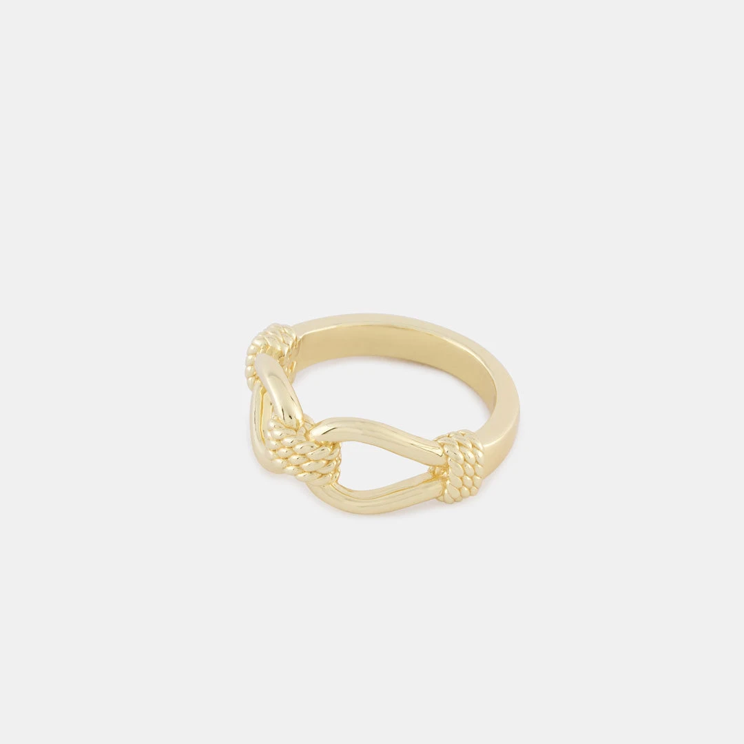 Gold Lasso Ring 6 Gold Lasso Ring - Image 4