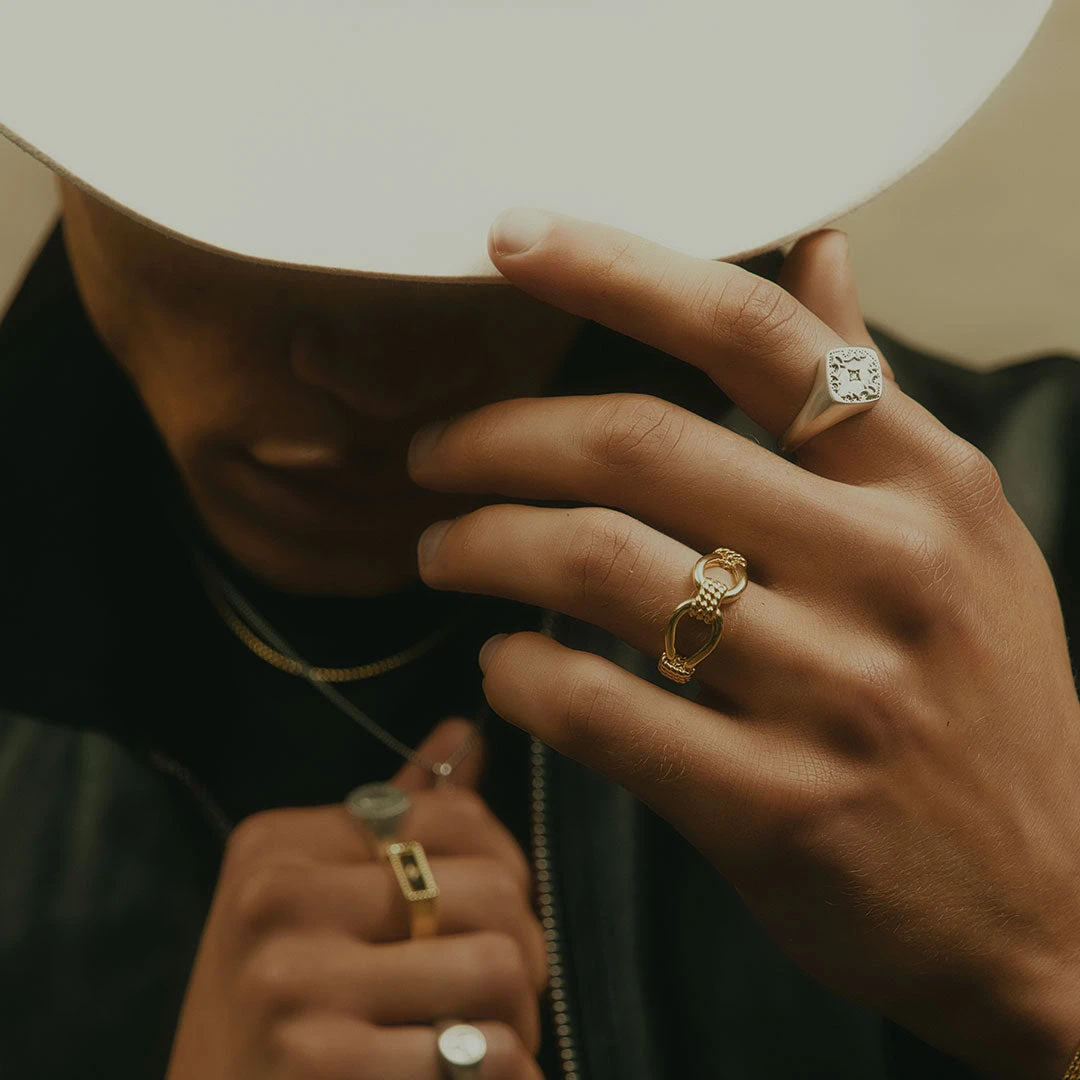 Gold Lasso Ring 8 Gold Lasso Ring - Image 6