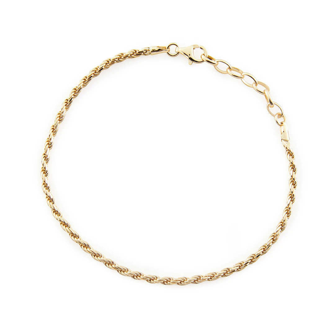 Gold Rope Bracelet 4 Gold Rope Bracelet - Image 2
