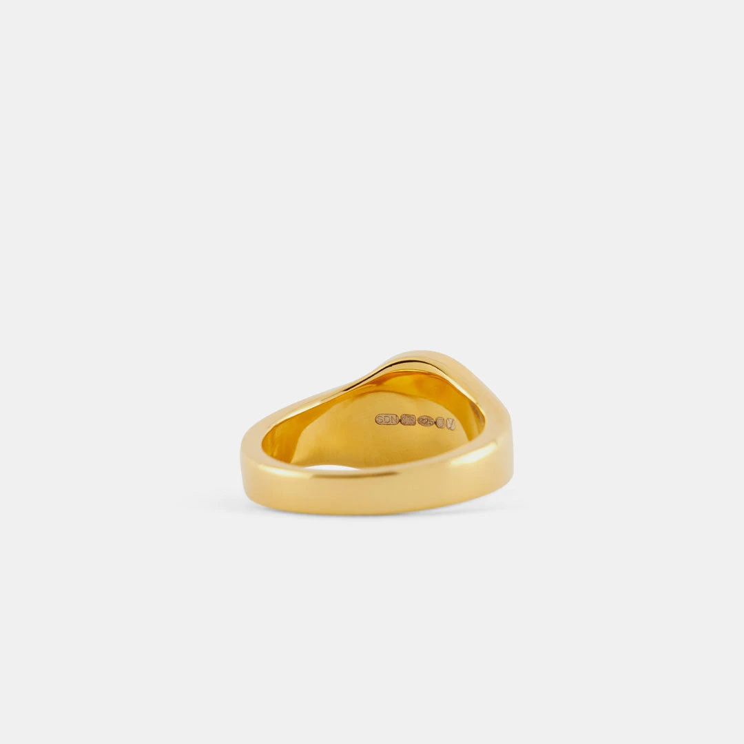 Gold Round Tigers Eye Ring 6 Gold Round Tigers Eye Ring - Image 4