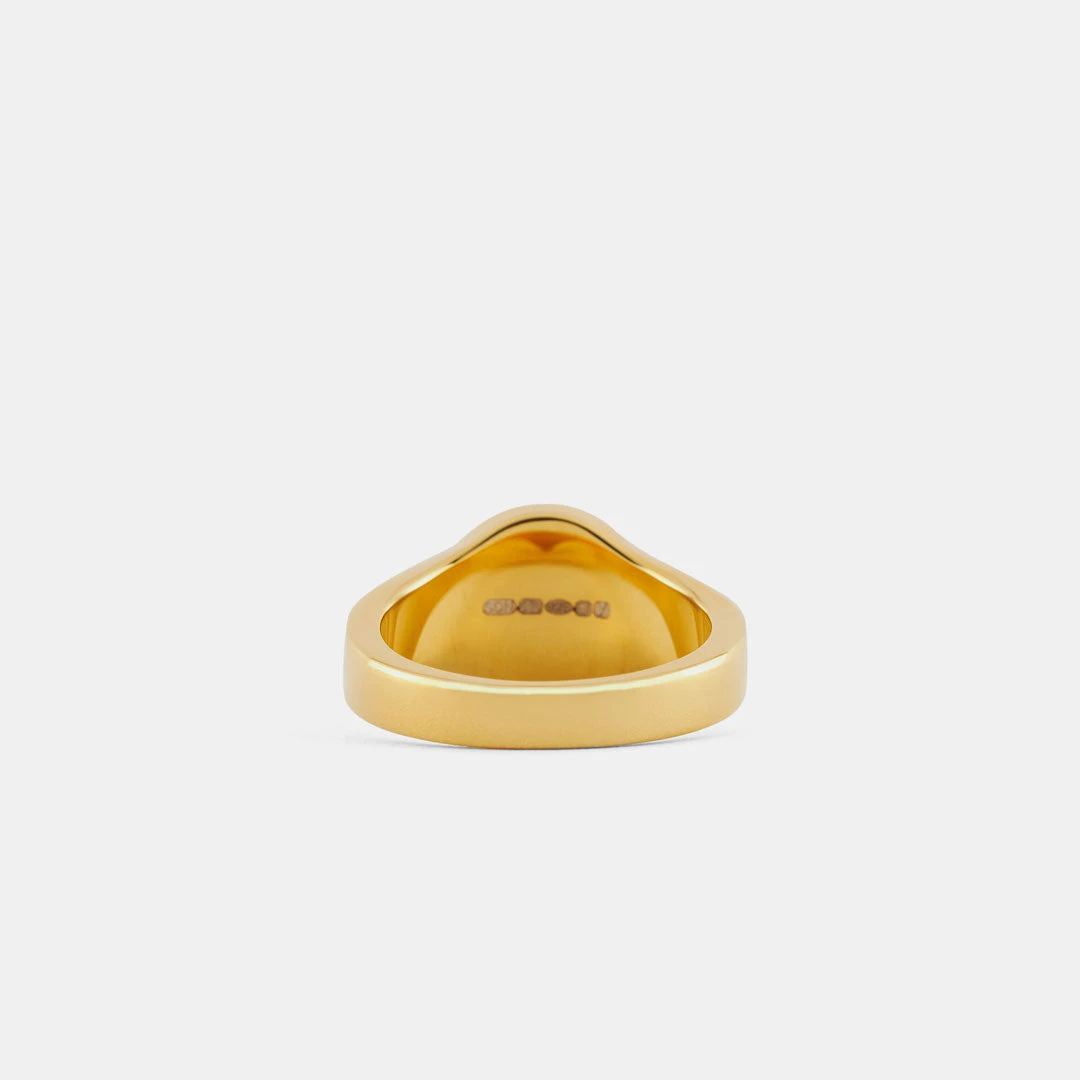 Gold Round Tigers Eye Ring 8 Gold Round Tigers Eye Ring - Image 6