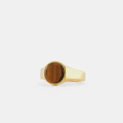 Gold Round Tigers Eye Ring 13 Gold Round Tigers Eye Ring -SERGE DENIMES Shop Gold Round Tigers Eye Ring Product Shot Grey 0419ca54 9cac 46e1 9bcb 8956333b0bfb