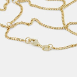 Gold Saloon Necklace 16 Gold Saloon Necklace -SERGE DENIMES Shop Gold Saloon Necklace Grey 4