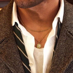 Gold Saloon Necklace 18 Gold Saloon Necklace -SERGE DENIMES Shop Gold Saloon Gold Wheat