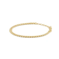 Gold 5mm Curb Bracelet
