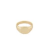 Gold Signet Ring -SERGE DENIMES Shop Gold Signet Ring Product Shot Tilt White