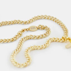 Gold Curb T-Bar Necklace 13 Gold Curb T-Bar Necklace -SERGE DENIMES Shop Gold TBar Chain Product Shot 3 Grey 747ae0b3 78c8 48f5 bb38 b9b4b1f9ef41