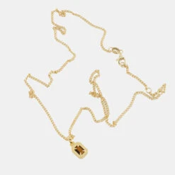 Gold Tigers Eye Blush Necklace 14 Gold Tigers Eye Blush Necklace -SERGE DENIMES Shop Gold Tigers Eye Blush Necklace Grey 3