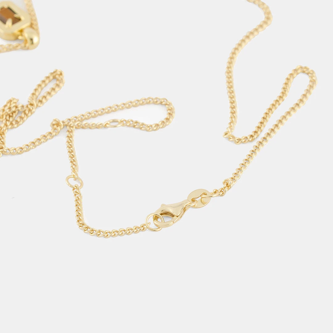 Gold Tigers Eye Blush Necklace 8 Gold Tigers Eye Blush Necklace - Image 6