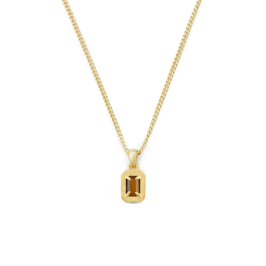 Gold Tigers Eye Blush Necklace 3 Gold Tigers Eye Blush Necklace