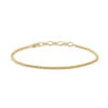 Gold Wheat Chain Bracelet -SERGE DENIMES Shop Gold Wheat Bracelet White 1
