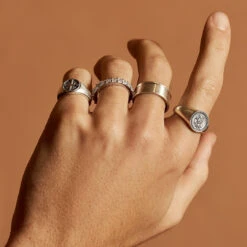 Silver St Christopher Ring 18 Silver St Christopher Ring -SERGE DENIMES Shop New Basics Rings