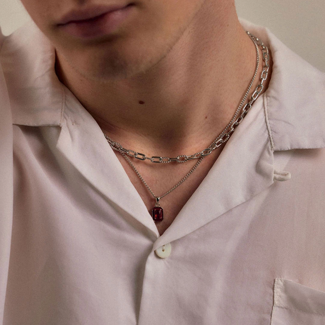 Silver Red Blush Necklace - Limited Edition 10 Silver Red Blush Necklace - Limited Edition - Image 8