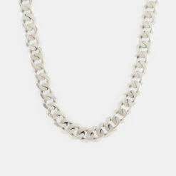 Silver 10mm Curb Chain