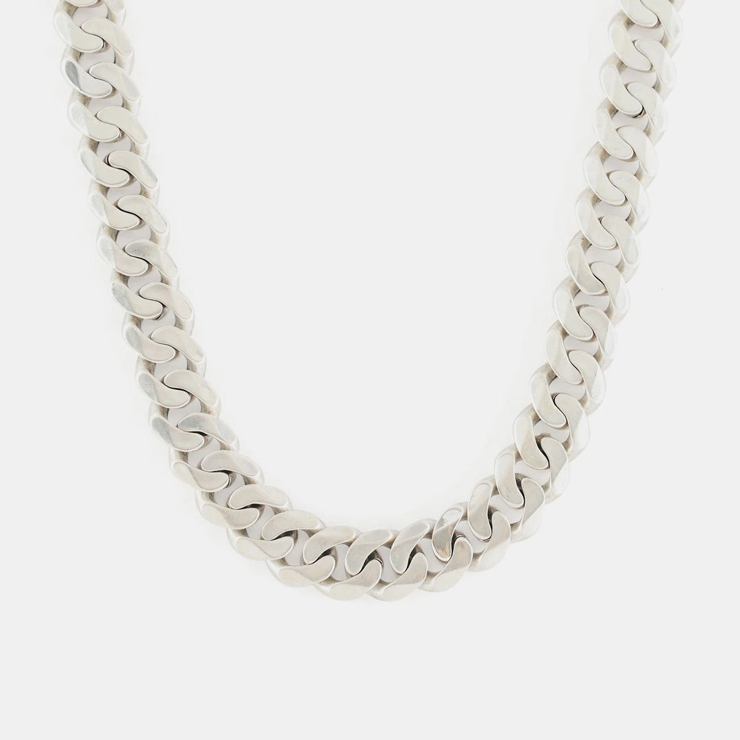 Silver 12mm Curb Chain 2 Silver 12mm Curb Chain