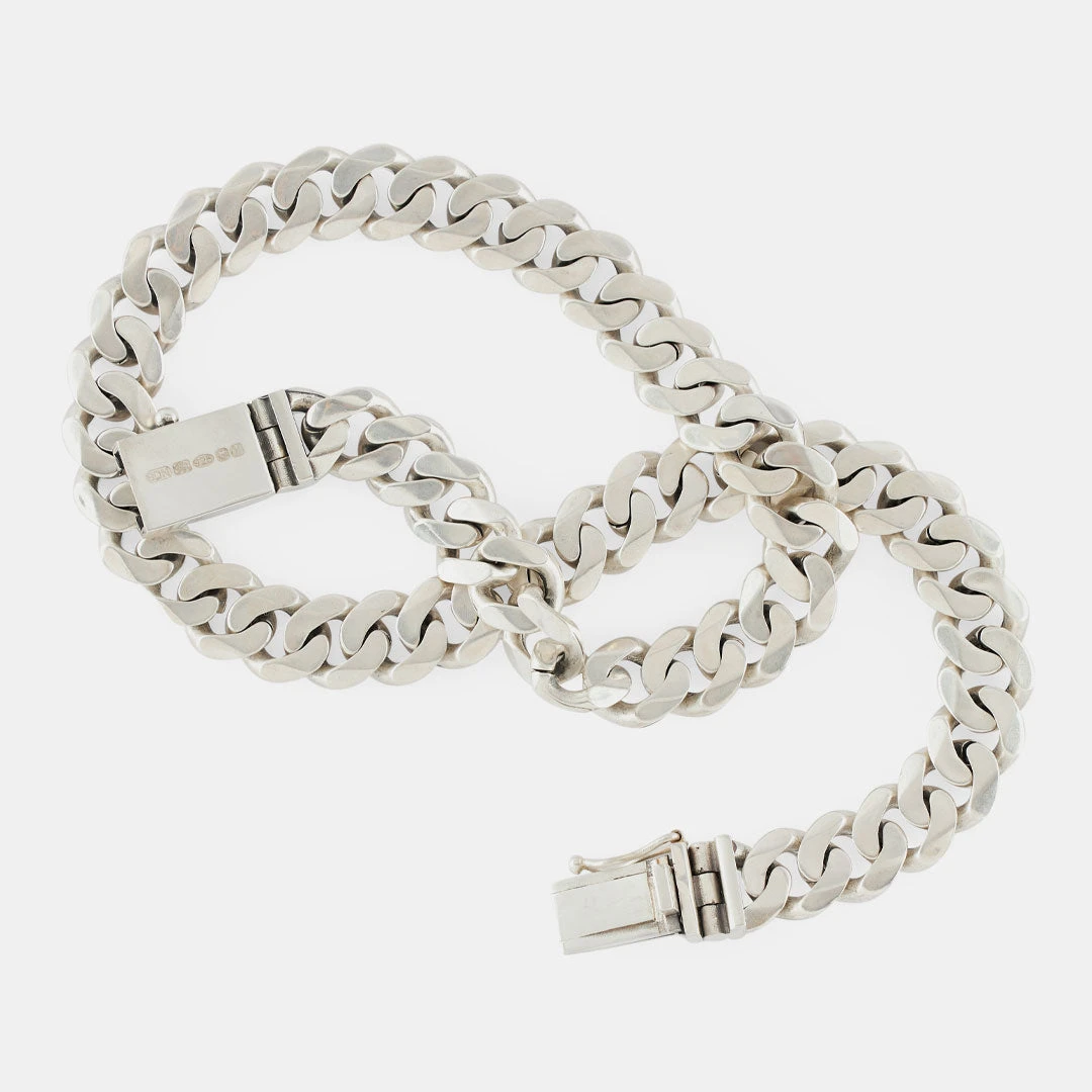 Silver 12mm Curb Chain 8 Silver 12mm Curb Chain - Image 7
