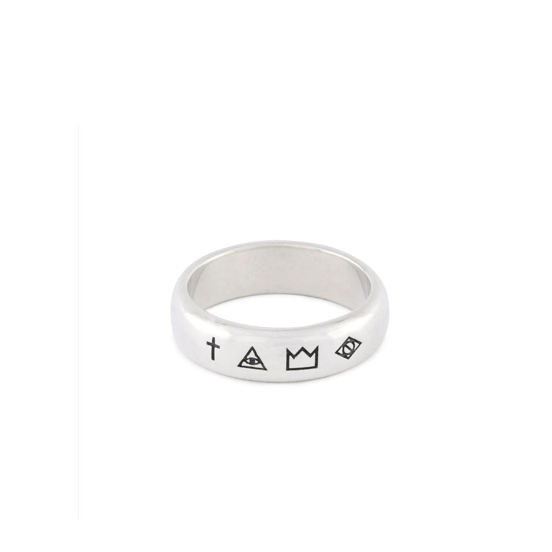 Silver 4 Symbols Ring 3 Silver 4 Symbols Ring