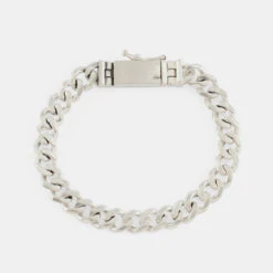 Silver 8mm Curb Bracelet -SERGE DENIMES Shop Silver 8mm Curb Bracelet 1 grey b8bab305 37eb 4d81 a7f3 a1d28d92411d