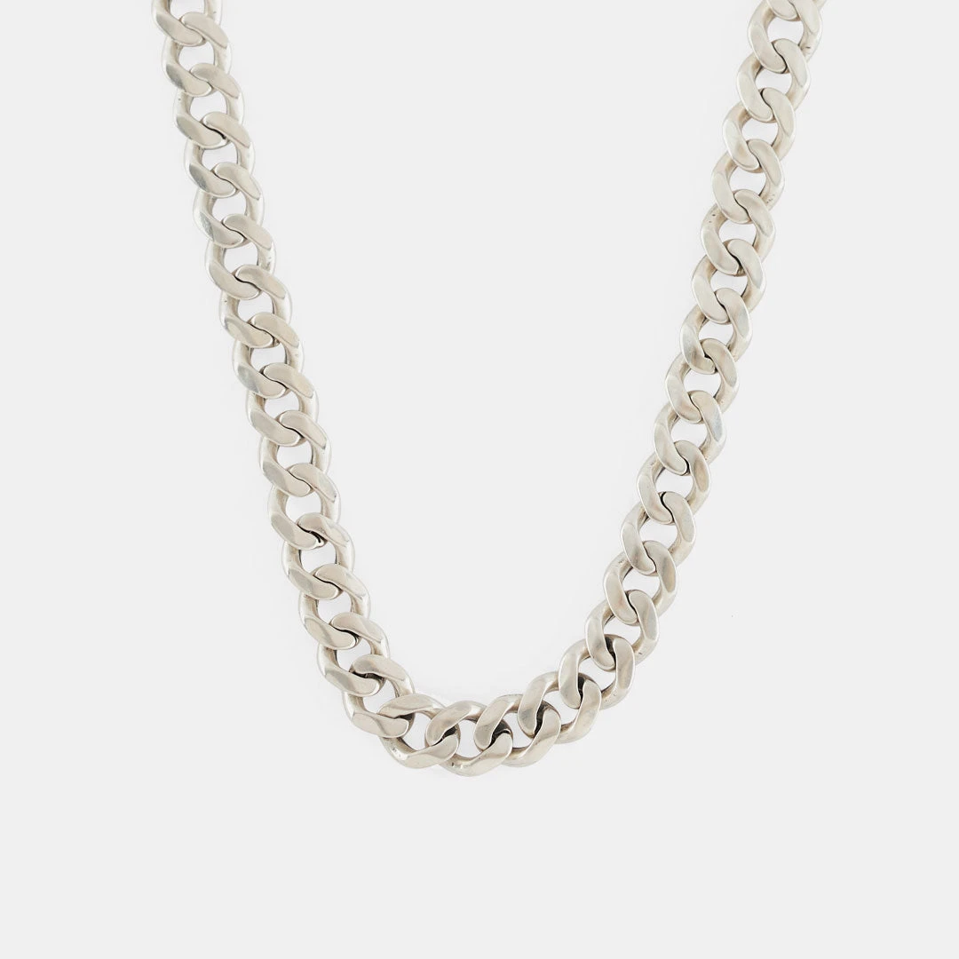Silver 8mm Curb Chain 3 Silver 8mm Curb Chain