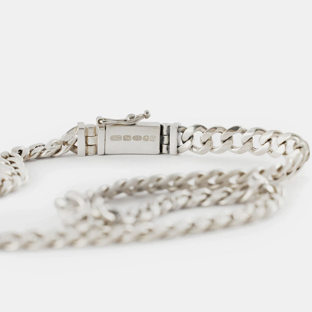 Silver 8mm Curb Chain 4 Silver 8mm Curb Chain - Image 2