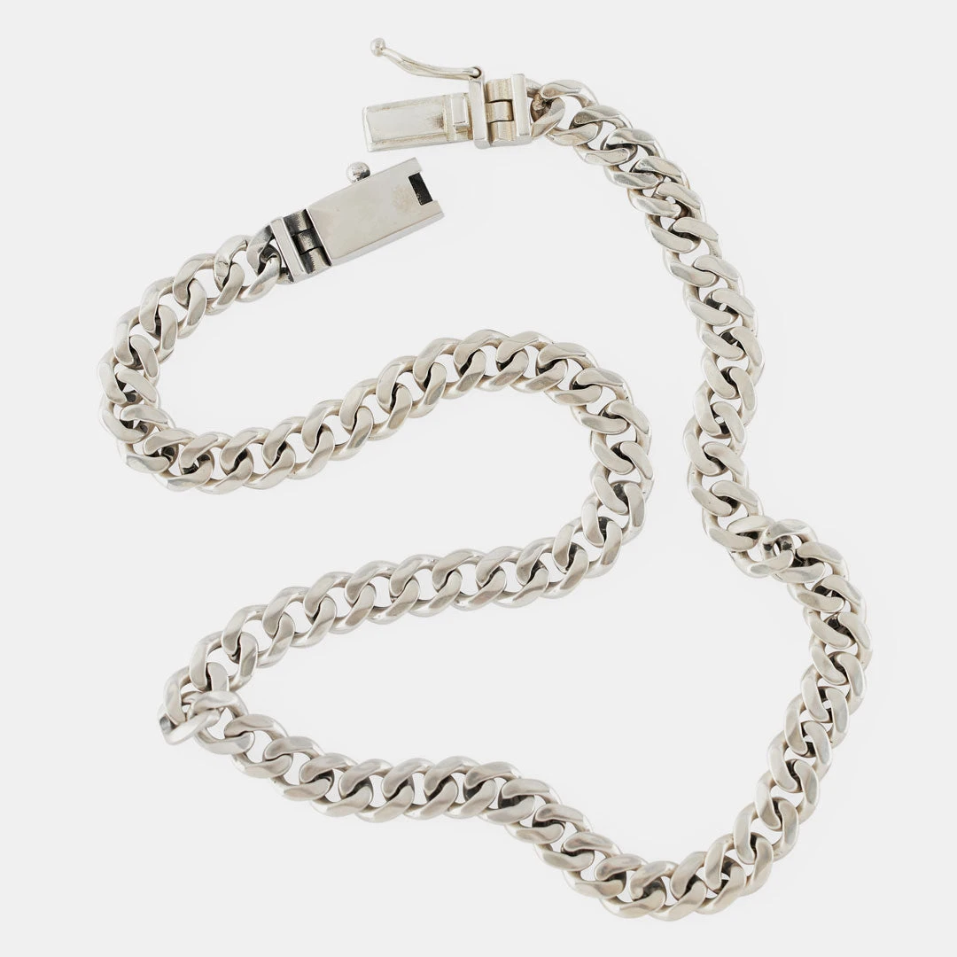 Silver 8mm Curb Chain 9 Silver 8mm Curb Chain - Image 7