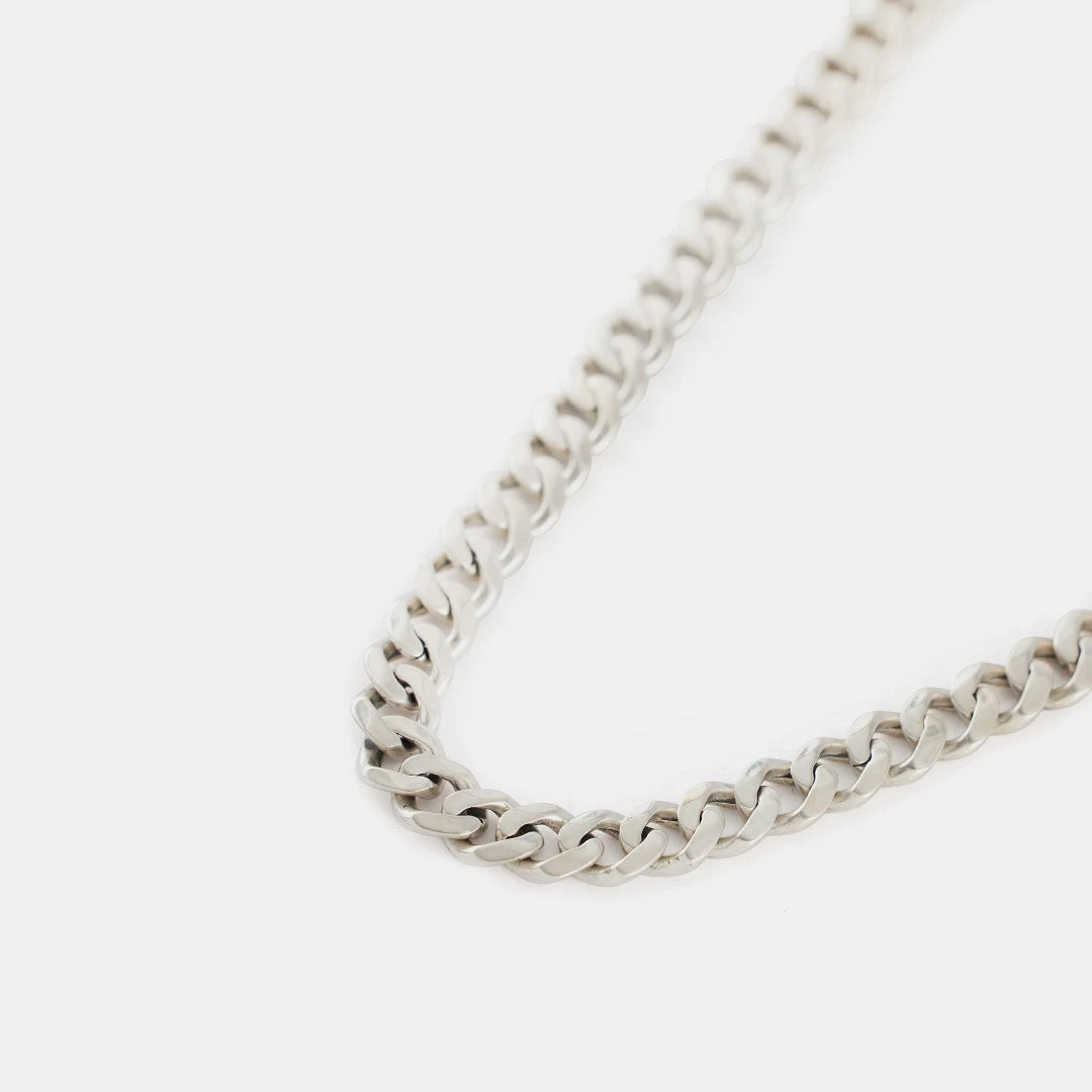Silver 8mm Curb Chain 8 Silver 8mm Curb Chain - Image 6