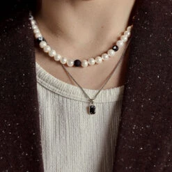 Silver Black Blush Necklace 17 Silver Black Blush Necklace -SERGE DENIMES Shop Silver Black Blush Necklace 3e219787 b5d4 4828 bb41 7702d36ef07a