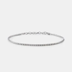 Silver Box Chain Bracelet 14 Silver Box Chain Bracelet -SERGE DENIMES Shop Silver Box Chain Bracelet Product Shot Grey