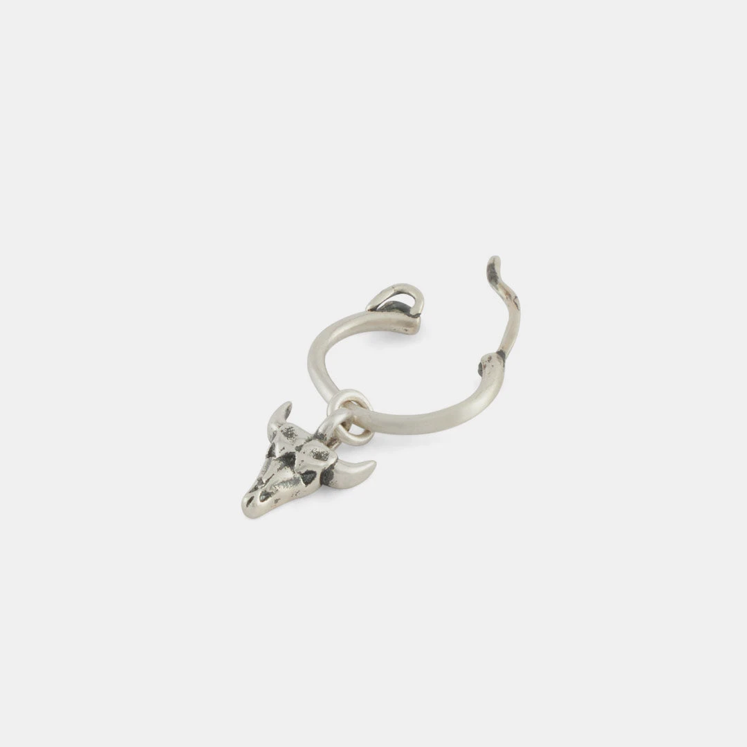 Silver Bull Earring 6 Silver Bull Earring - Image 4