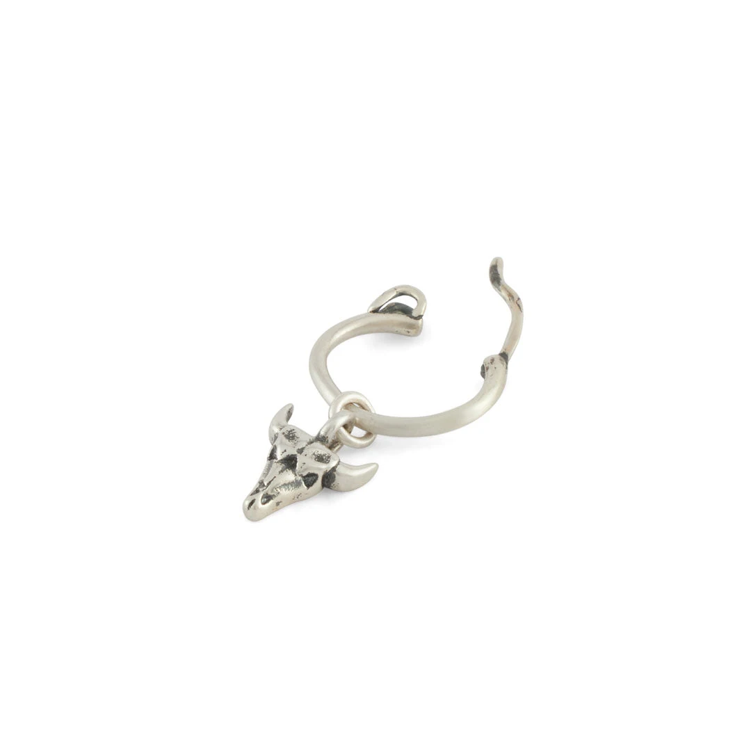Silver Bull Earring 4 Silver Bull Earring - Image 2