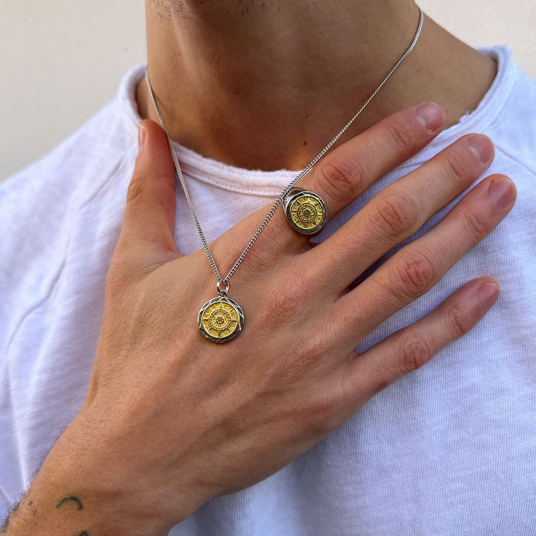 Silver Compass Necklace 8 Silver Compass Necklace - Image 6