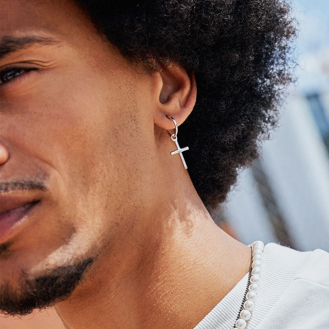 Silver Cross Earring 9 Silver Cross Earring - Image 7