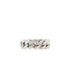 Silver Cuban Link Ring 2 Silver Cuban Link Ring -SERGE DENIMES Shop Silver Cuban Link Ring White 1