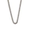 Silver 5mm Curb Chain 2 Silver 5mm Curb Chain -SERGE DENIMES Shop Silver Curb Necklace Product Shot White