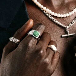 Silver Cushion Malachite Ring 14 Silver Cushion Malachite Ring -SERGE DENIMES Shop Silver Cushion Malachite Ring cbe80fe6 2210 4415 b88d bc9ee7e8fb50