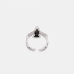 Silver Dove Ring 16 Silver Dove Ring -SERGE DENIMES Shop Silver Dove Ring Product Shot Tilt 3 Grey