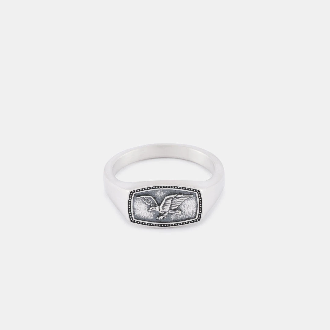 Silver Eagle Ring 5 Silver Eagle Ring - Image 3