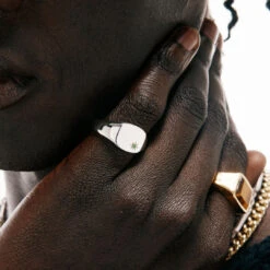 Silver Emerald Birthstone Ring 14 Silver Emerald Birthstone Ring -SERGE DENIMES Shop Silver Emerald Birthstone Ring Model Shot d4beb775 72e5 4603 922a 6d3892ec3071