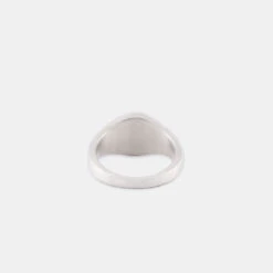 Silver Envy Signet Ring -SERGE DENIMES Shop Silver Envy Ring Product Shot Tilt 3 Grey 1