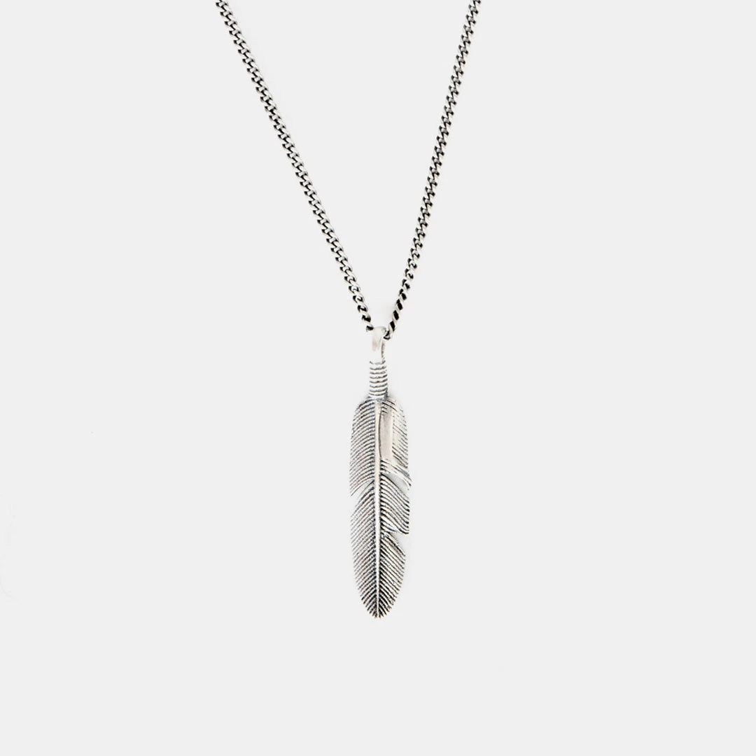 Silver Ethereal Feather Necklace 6 Silver Ethereal Feather Necklace - Image 4