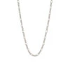Silver Figaro Necklace 1 Silver Figaro Necklace -SERGE DENIMES Shop Silver Figaro Necklace Product Shot White