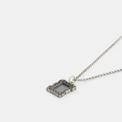Silver Frame Necklace 14 Silver Frame Necklace -SERGE DENIMES Shop Silver Frame Necklace White 2 0a8fb1b4 b51a 4def be45 8354c7011be9