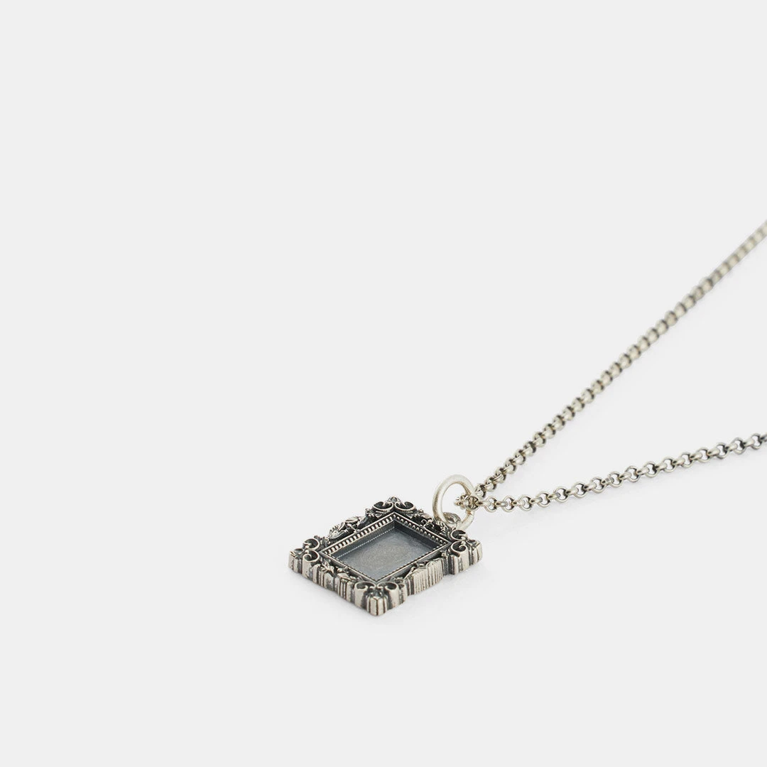 Silver Frame Necklace 6 Silver Frame Necklace - Image 4