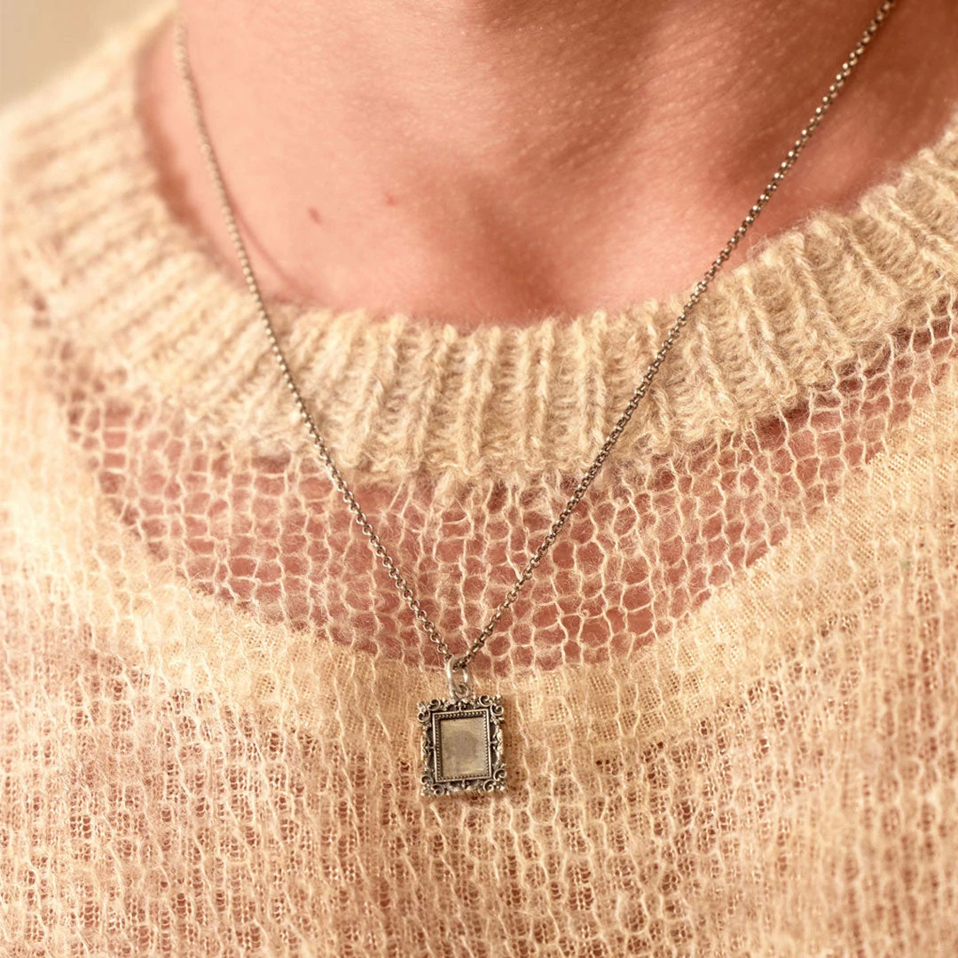 Silver Frame Necklace 9 Silver Frame Necklace - Image 7