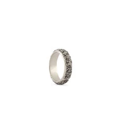 SERGE DENIMES Shop 11 SERGE DENIMES Shop -SERGE DENIMES Shop Silver Frieze Ring White 2